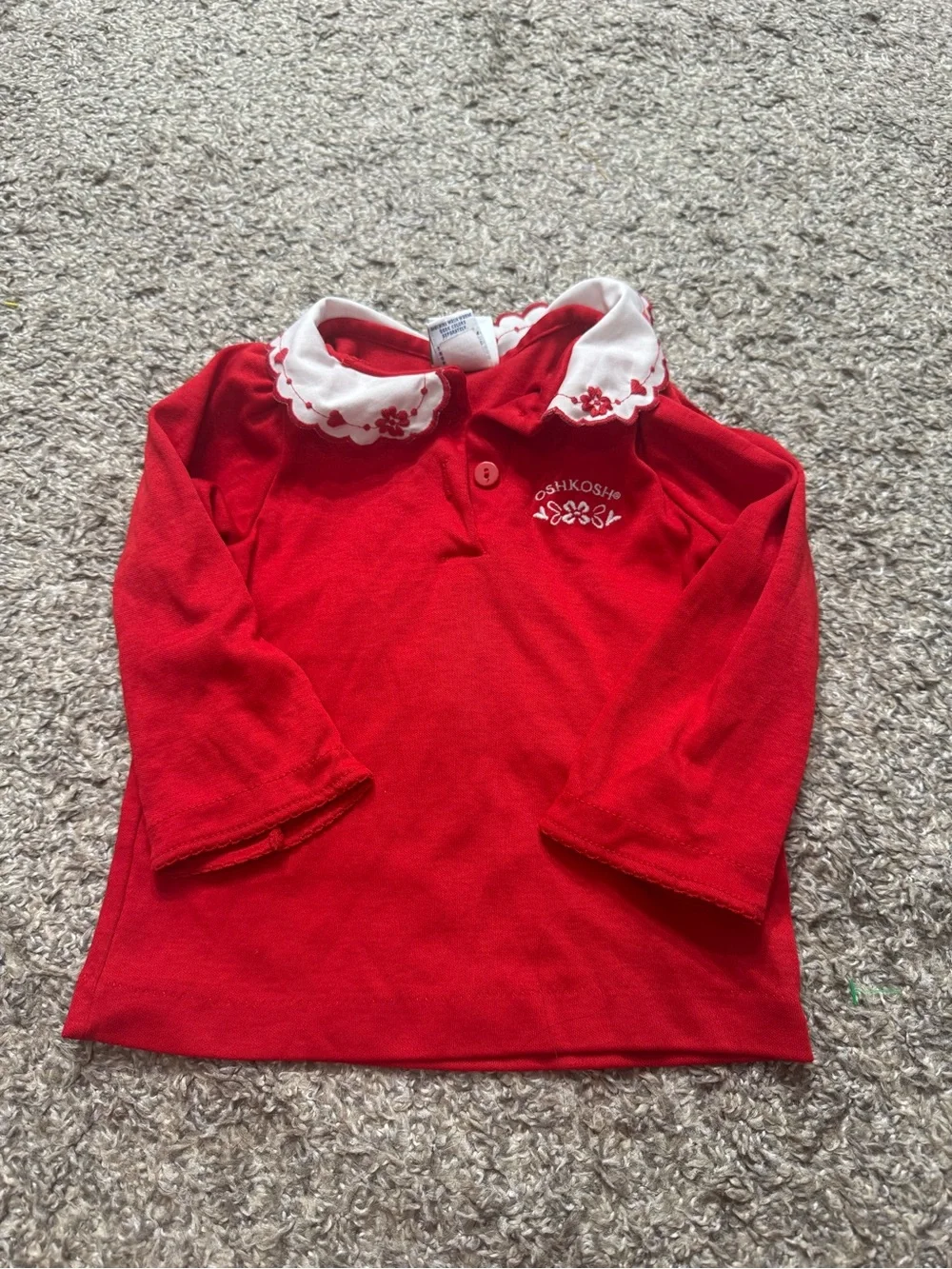 Oshkosh Vintage Girls Blouse Made in USA